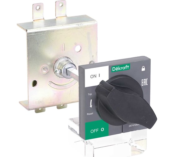 Изображение товара Рукоять выносная Dekraft для установки на дверь шкафа РП-306Rc, 150 мм 28748DEK