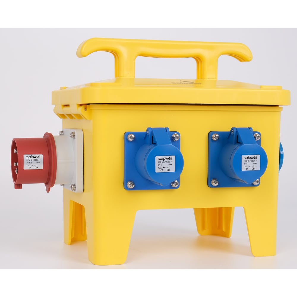 Изображение товара Распределительное устройство переносное 6 розеток IP44 220/380В SAIPWELL