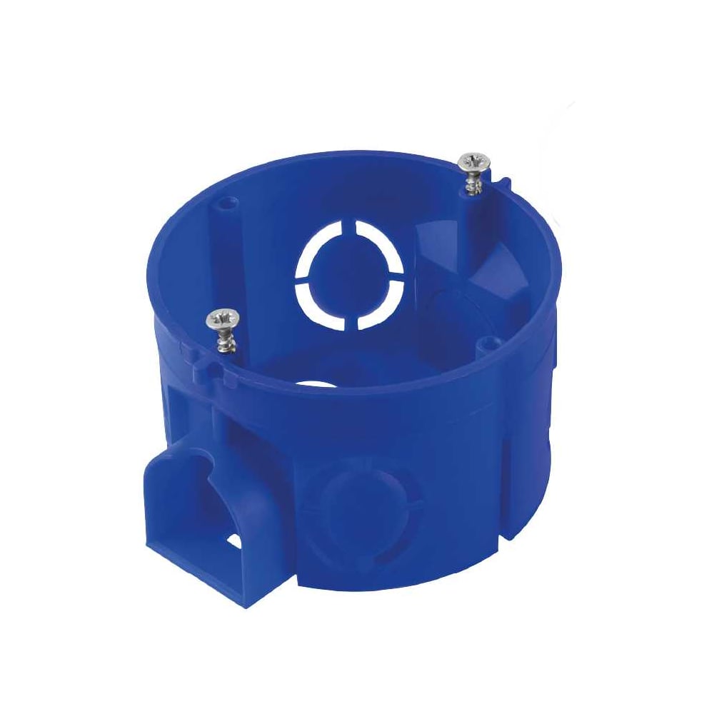 Изображение товара Установочная коробка TDM ELECTRIC СП D68х42мм, саморезы, стыковочные узлы, синяя, IP20 SQ1402-1118