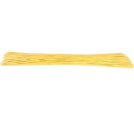 Изображение товара Термоусадочная трубка STEKKER 6/3 мм, длина 100 см., усадка 2:1, желтый HST-630-100YW, 50шт в упаковке, 50265