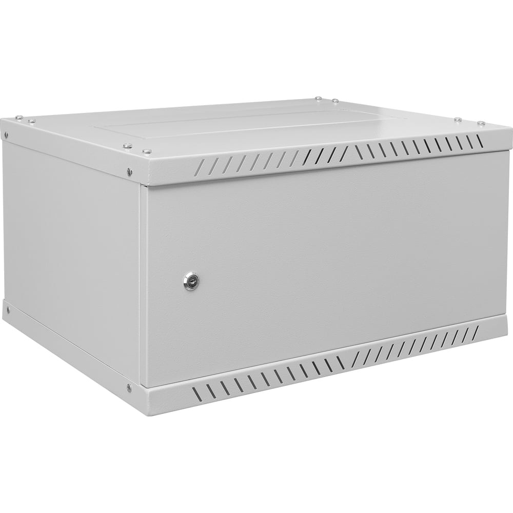 Шкаф телекоммуникационный навесной ЭПМ ШТК серии А 6U (600x310х450), дверь металл, RAL7035 28289