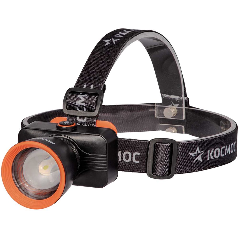 Изображение товара Налобный аккумуляторный фонарь КОСМОС 10Вт LED с USB Type-C и регулировкой наклона