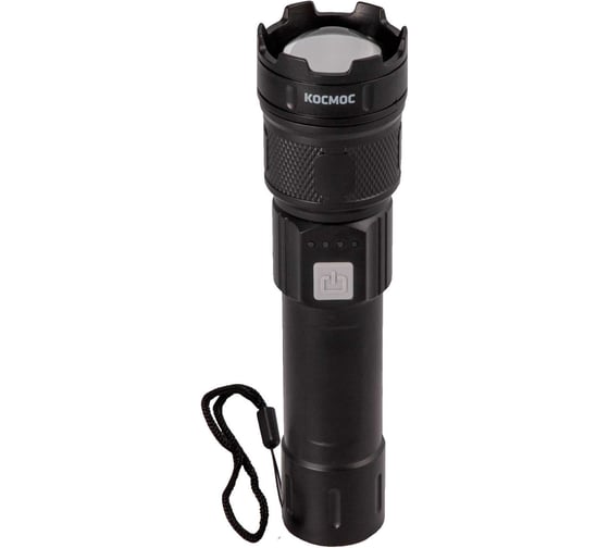 Изображение товара Фонарь ручной аккумуляторный КОСМОС 5Вт LED/Li-ion 18650 1200mAh/ABS-пластик/USB Type-C KOC122Lit
