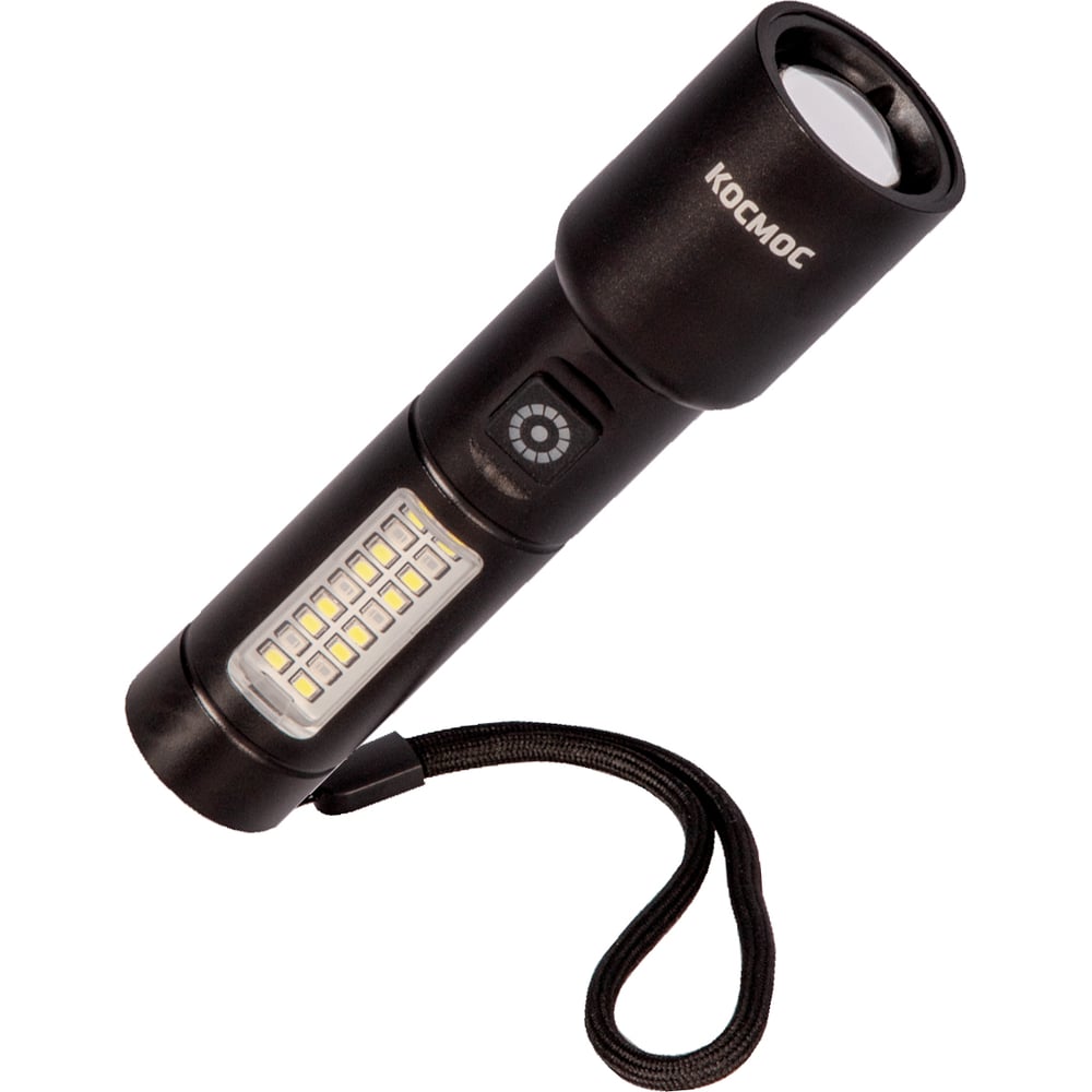 Изображение товара Фонарь ручной аккумуляторный КОСМОС 10Вт LaserLED/Li-ion 18650 1200mAh/алюминий/USB Type-C KOC134Lit