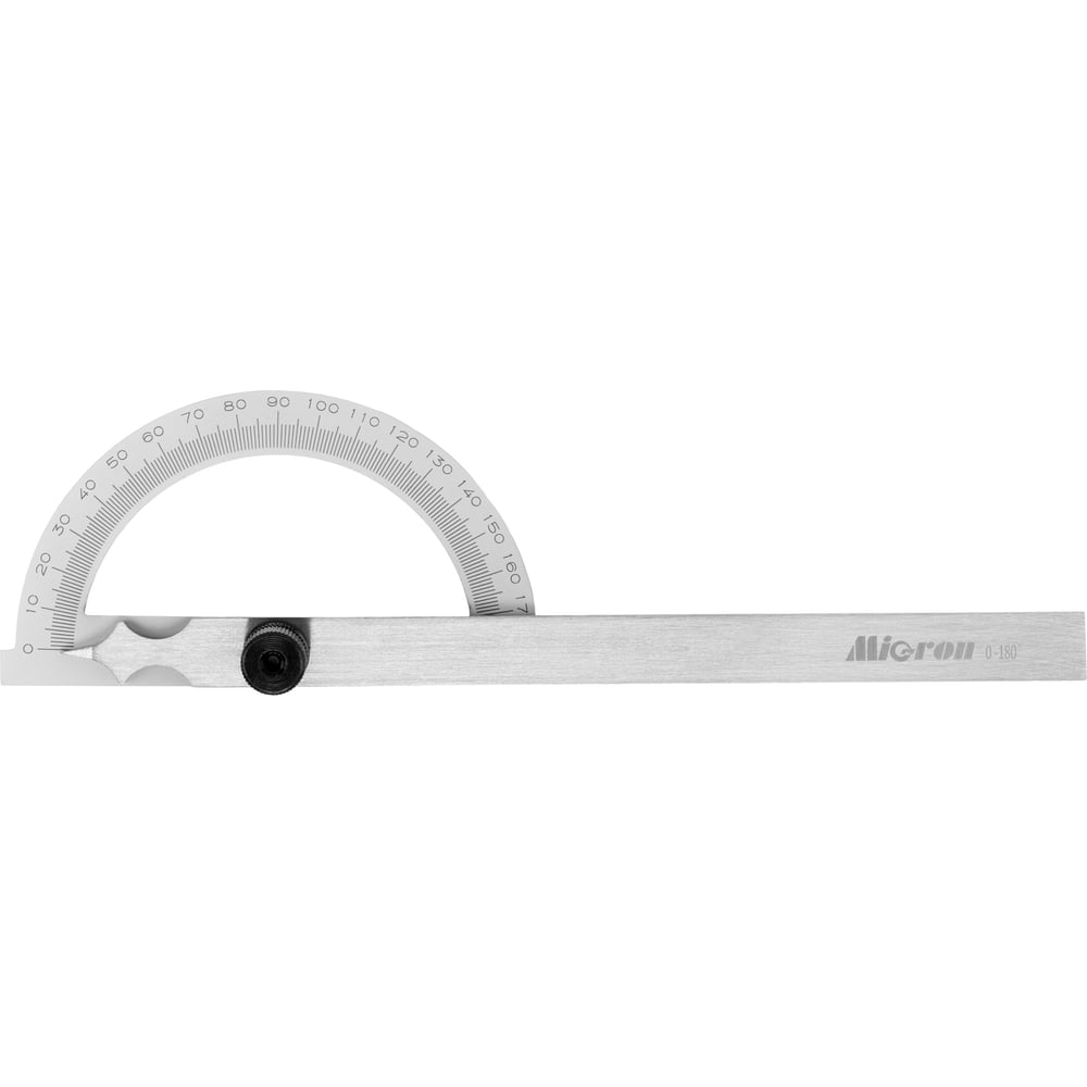 Изображение товара Угломер-транспортир Micron мод. УТ-180 0-180 80х120мм, 1 ГРСИ 93019-24 Мicron 1158842