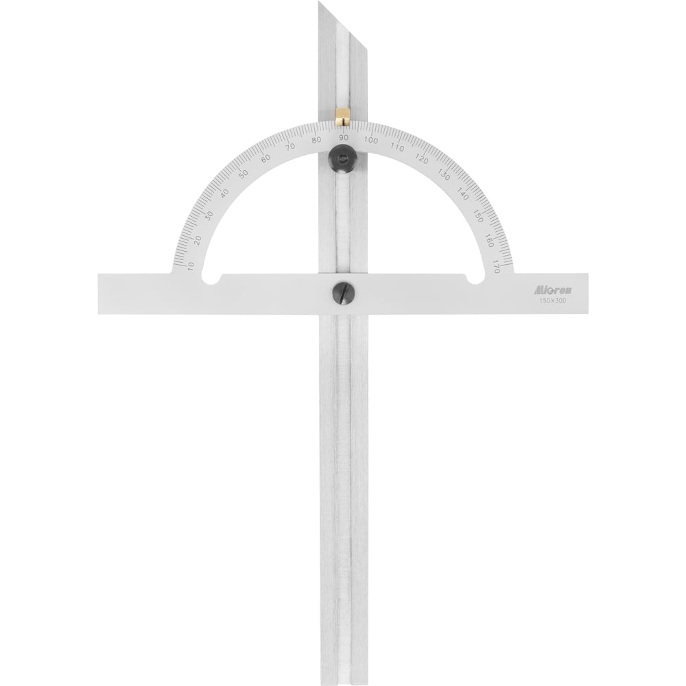 Изображение товара Угломер-транспортир Micron мод. УТ 10-170 150x300мм 1 регулир.рейка ГРСИ 93019-24 Мicron 1158838