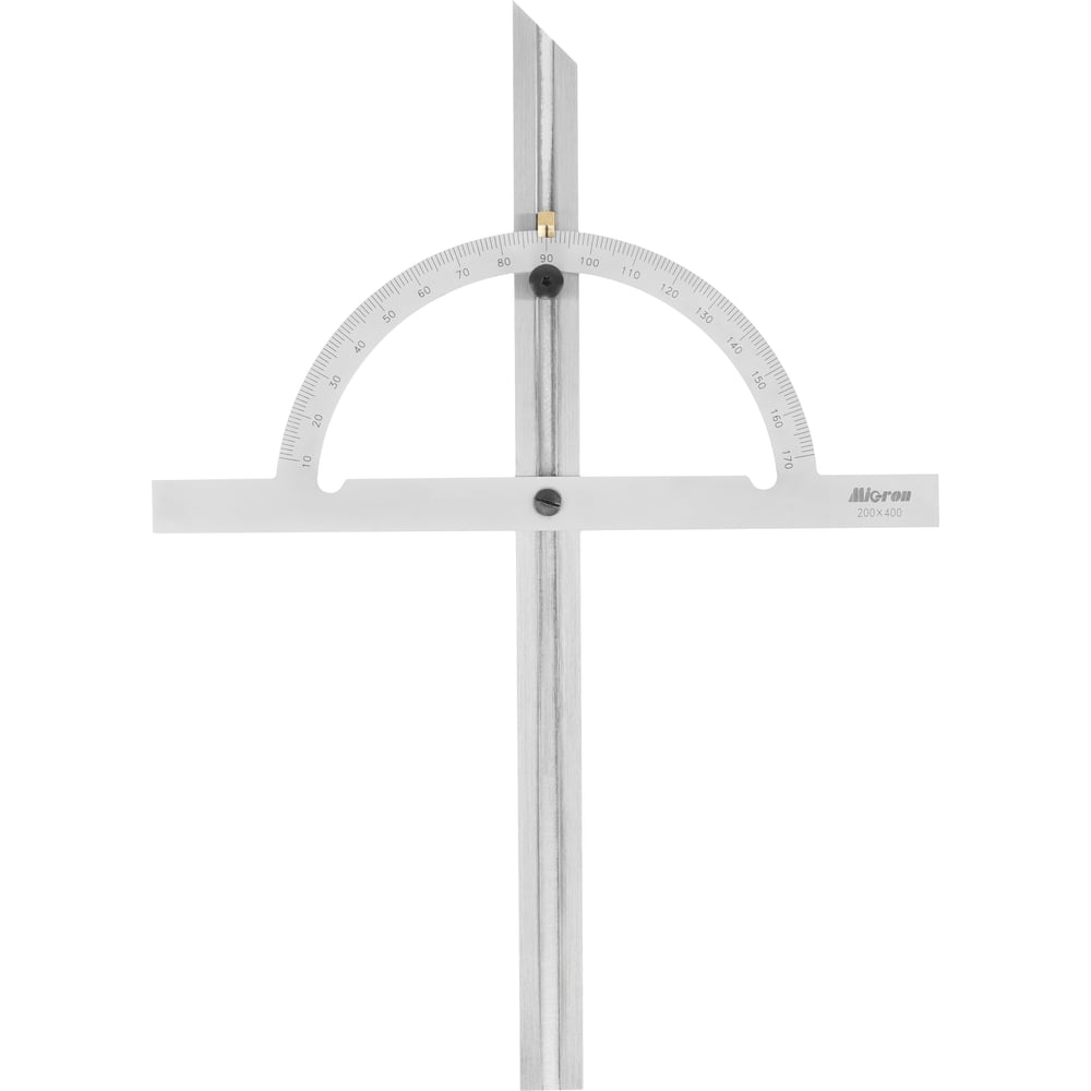 Изображение товара Угломер-транспортир Micron мод. УТ 10-170 200x400мм 1 регулир.рейка ГРСИ 93019-24 Мicron 1158839