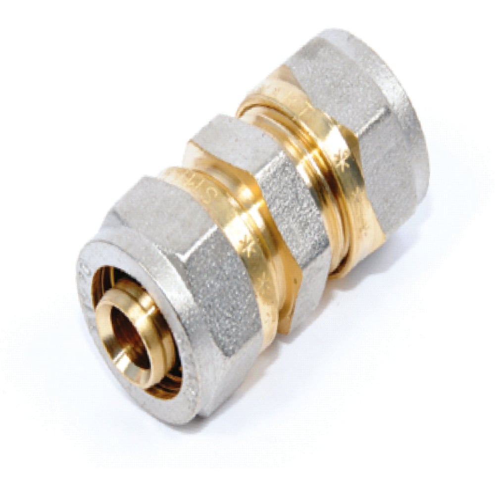 Изображение товара Прямой фитинг SMT S20x26 латунь никелированная 1601NY202600