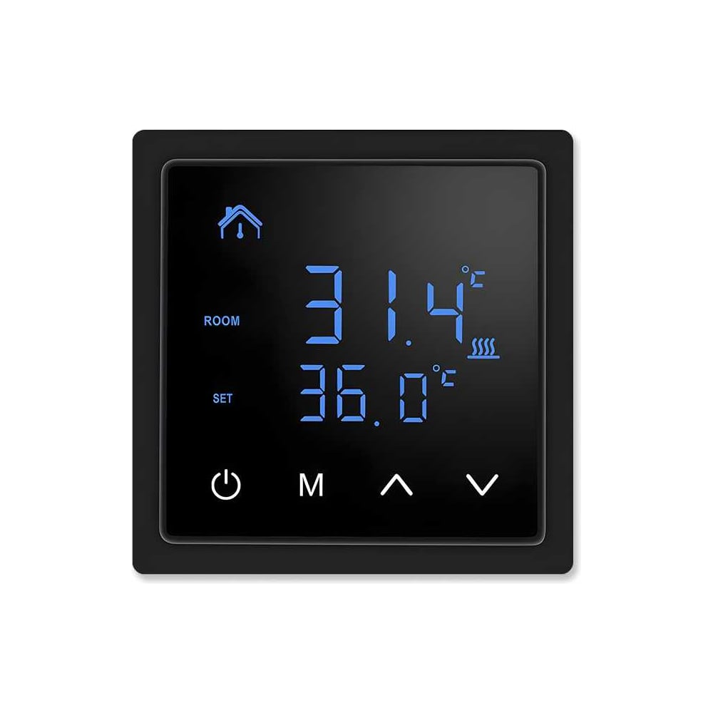 Изображение товара Терморегулятор СТН M65 черный цифровой с дисплеем для отопления