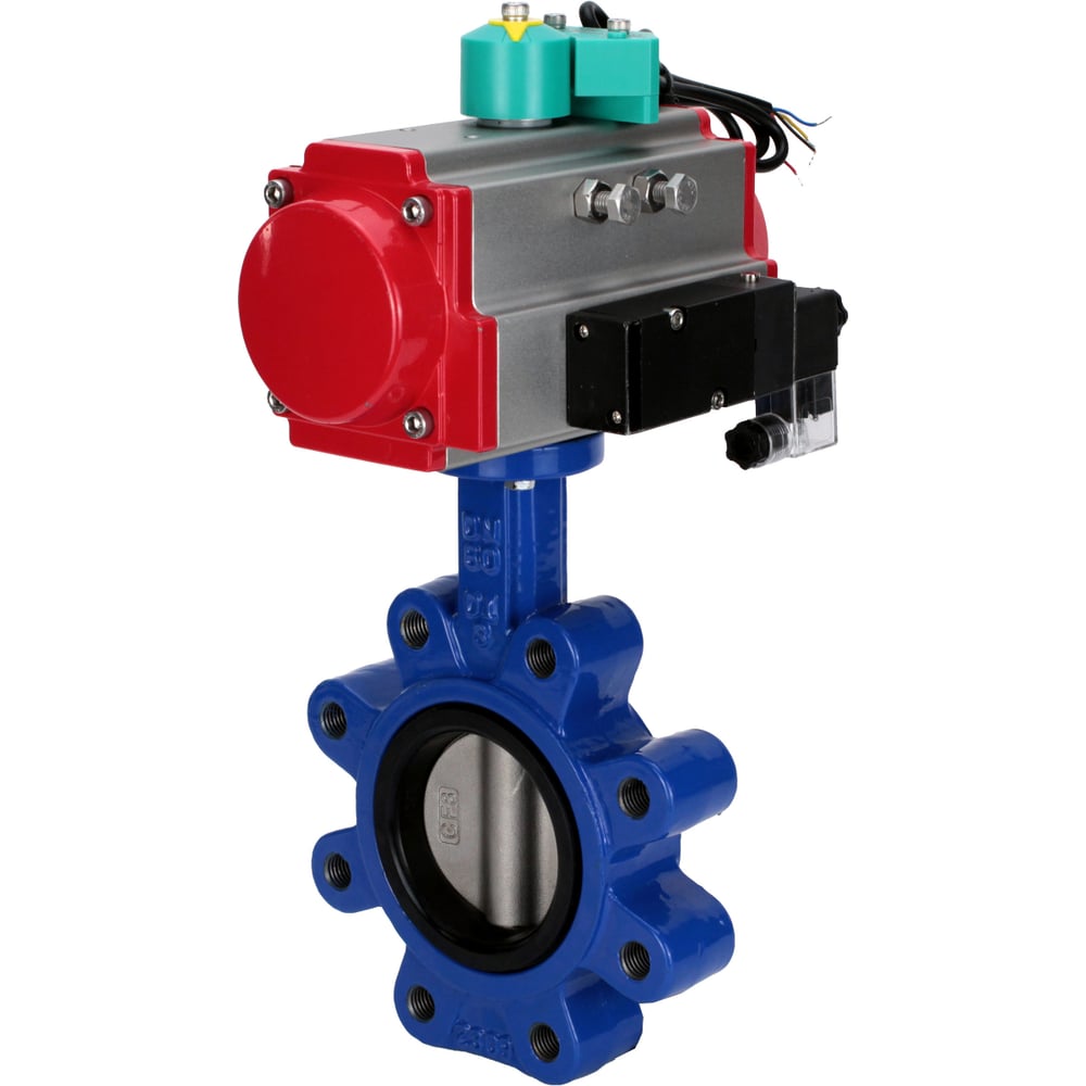 Изображение товара Затвор дисковый DN.ru QT450-304-EPDM-2W-Fb-H Ду100 Ру16 пневмопривод Изображение товара Затвор дисковый DN.ru QT450-304-EPDM-2W-Fb-H Ду100 Ру16 пневмопривод