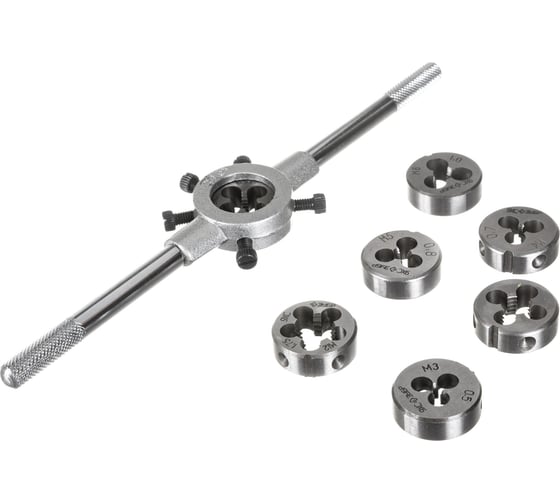 Изображение товара Набор плашек 8 предметов (М3-М12) Зубр 28128-H8