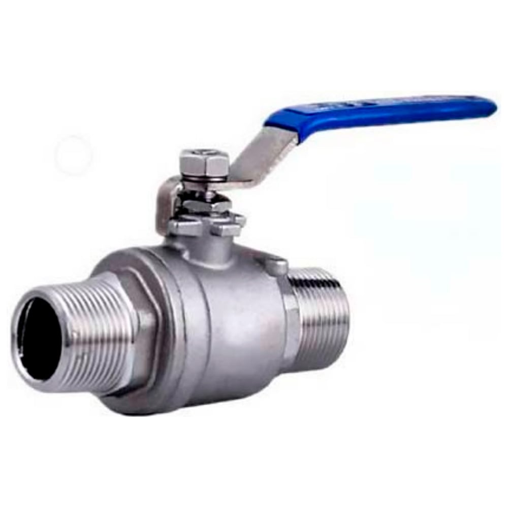 Изображение товара Кран шаровой DN.ru 304-304-PTFE-FP-T-H НР/НР Ду20 Ру63 нержавеющая сталь AISI 304, ручка-рычаг D160-77788