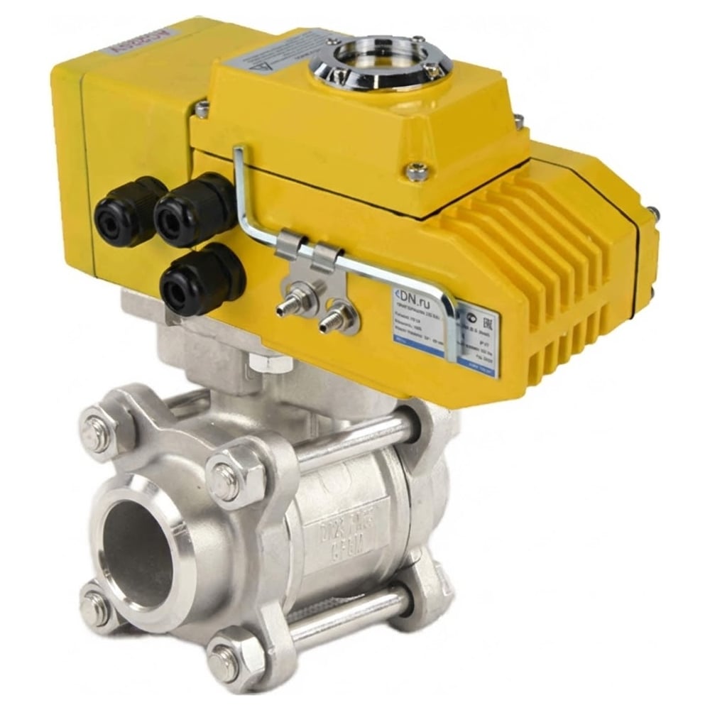 Изображение товара Кран шаровой КШПП 316.200-ISO Ду25 Ру63 приварной нержавеющая сталь