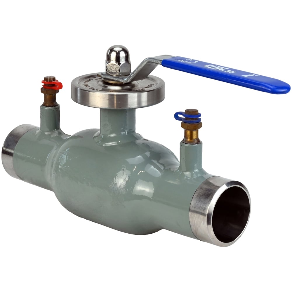 Изображение товара Кран шаровой регулирующий 316-316-SP-W-H Ду32 Ру40, неполнопроходной под приварку, с рукояткой, с ниппелями DN.ru D160-77798