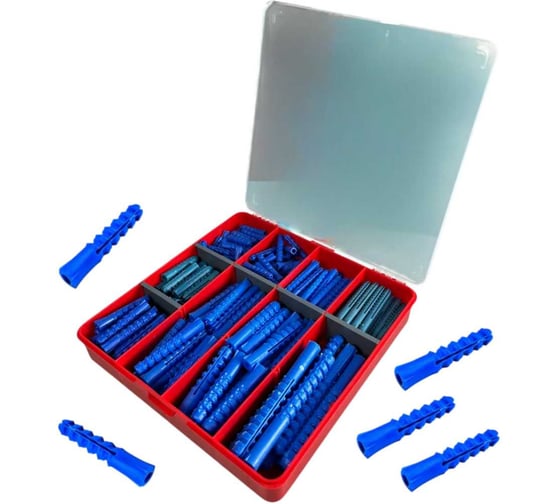 Изображение товара Дюбель распорный 23 БОЛТА шипы, в органайзере НАБОР 1 20000114