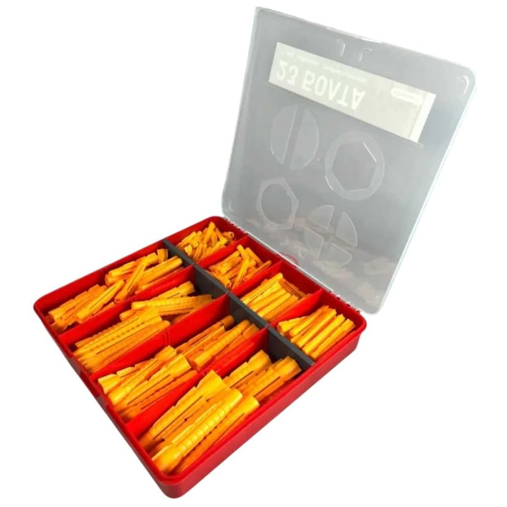 Изображение товара Дюбель универсальный 23 БОЛТА в органайзере НАБОР 1 20000113