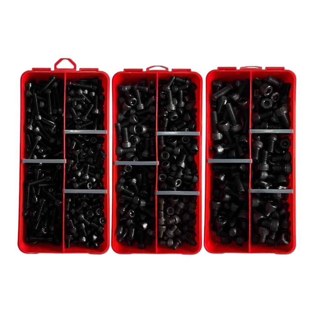 Изображение товара Набор органайзеров 23 БОЛТА 3 в 1 винты чёрные DIN912 КОМПЛЕКТ 1 1000137/1000139/1000140
