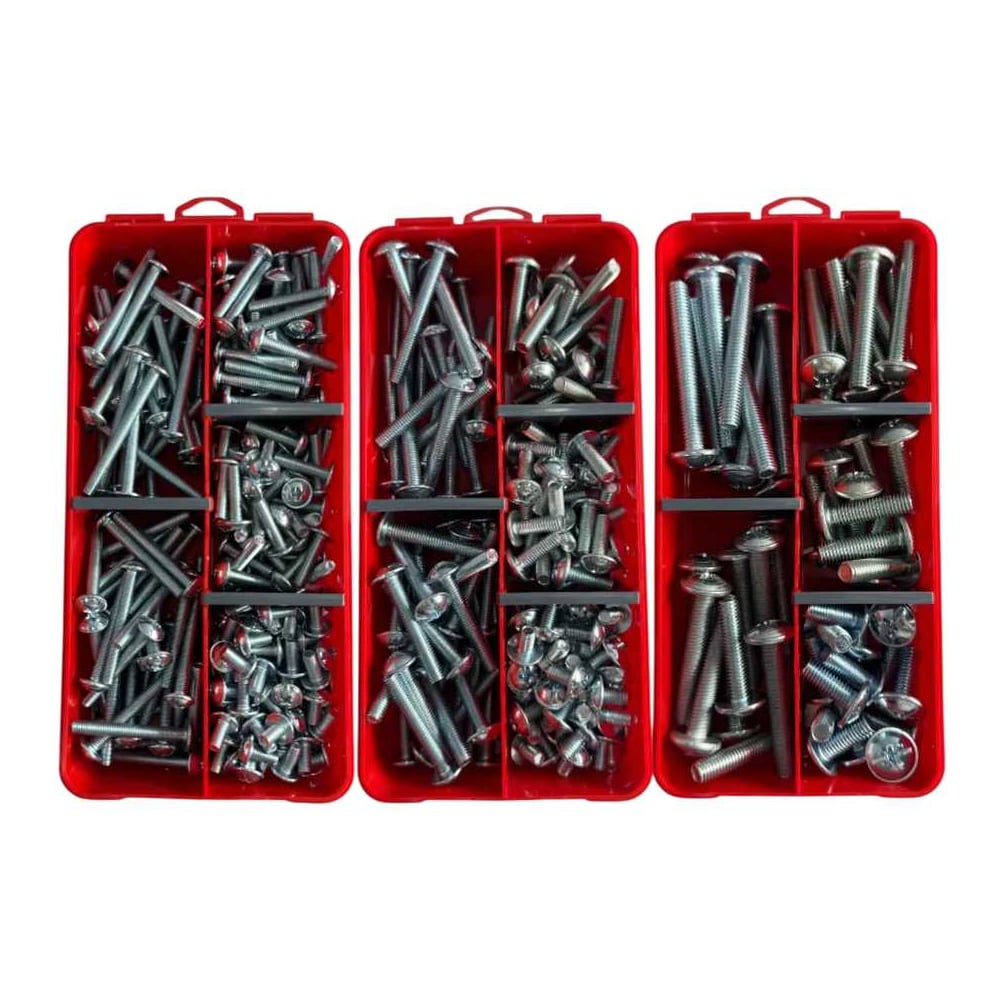 Изображение товара Набор органайзеров 23 БОЛТА 3 в 1 винты прессшайба DIN967 цинк