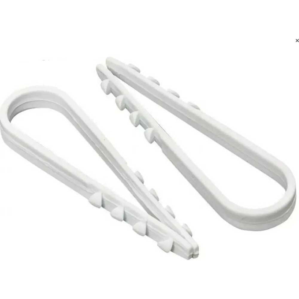 Изображение товара Дюбель-хомут Инсвартех ДХ 5-10 белый комплект 200 шт