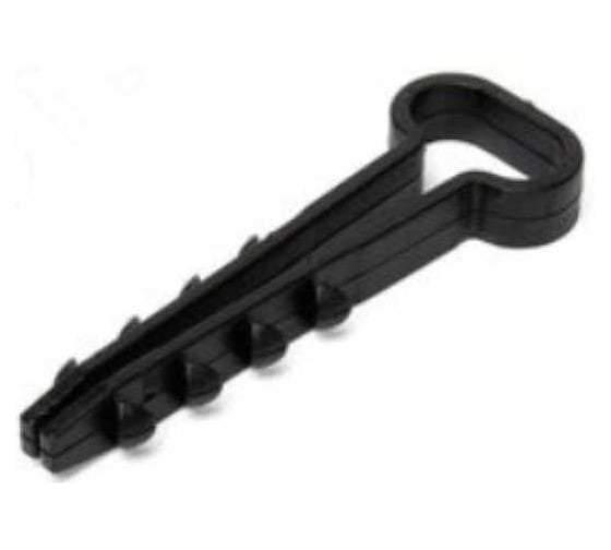 Изображение товара Дюбель-хомут Инсвартех ДХП 8-5 черный прямоугольный, комплект 200 шт. (2 уп. х 100 шт.) IST0529