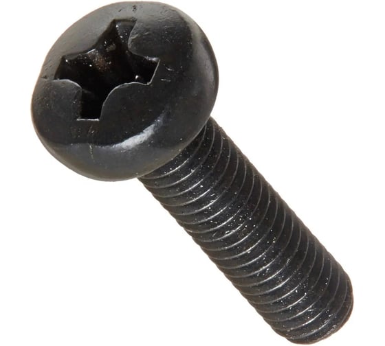 Изображение товара Винт ООО "Клинский метизный завод" с полукруглой головкой DIN 7985 М6 x 25, фосфат, 50 штук ВПГ7985М625-50