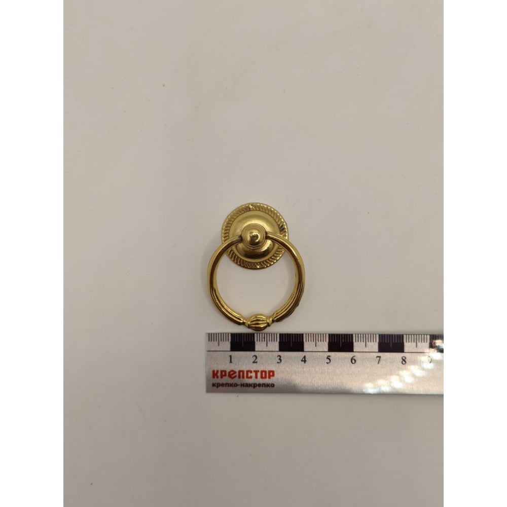 Изображение товара Мебельная ручка-кнопка Крепстор РК-46 золото 2 шт