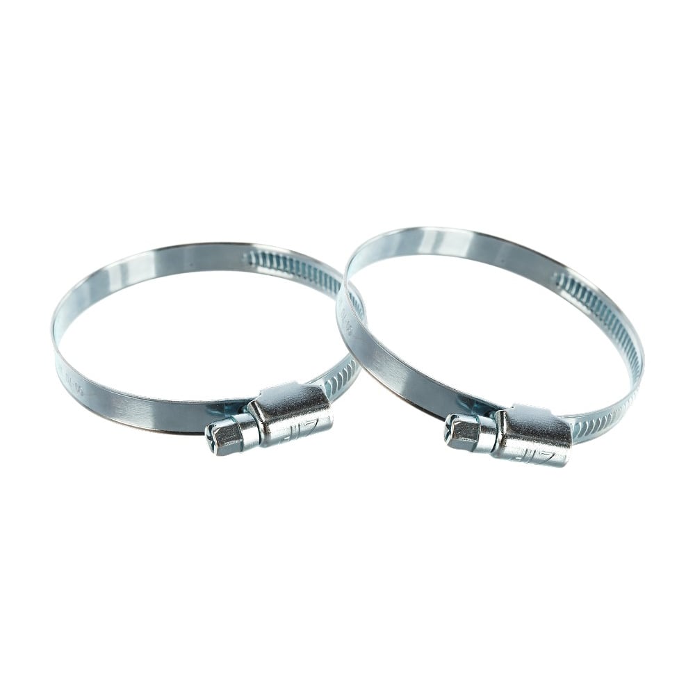 Изображение товара Хомут червячный ZIP 80-100/9W1 оцинкованный стальной фиксации труб