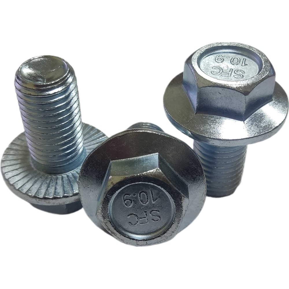 Изображение товара Болт DIN6921 М16х30 10.9 цинк полная резьба 10 шт