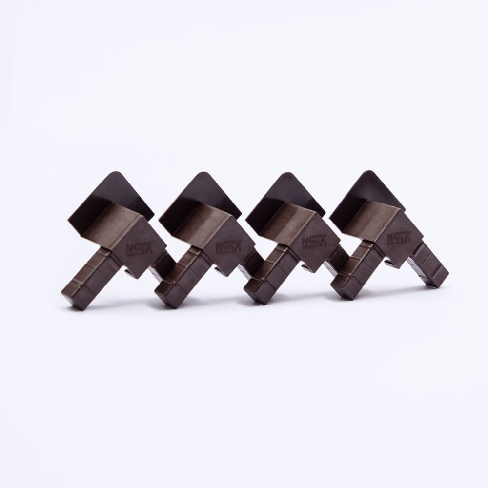 Изображение товара Уголок пластиковый для москитных сеток KOMFORT 500 шт коричневый