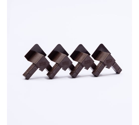 Изображение товара Уголок пластиковый для внутренней вставной москитной сетки KOMFORT москитные системы VSN коричневый комплект 500шт УПКVSN100