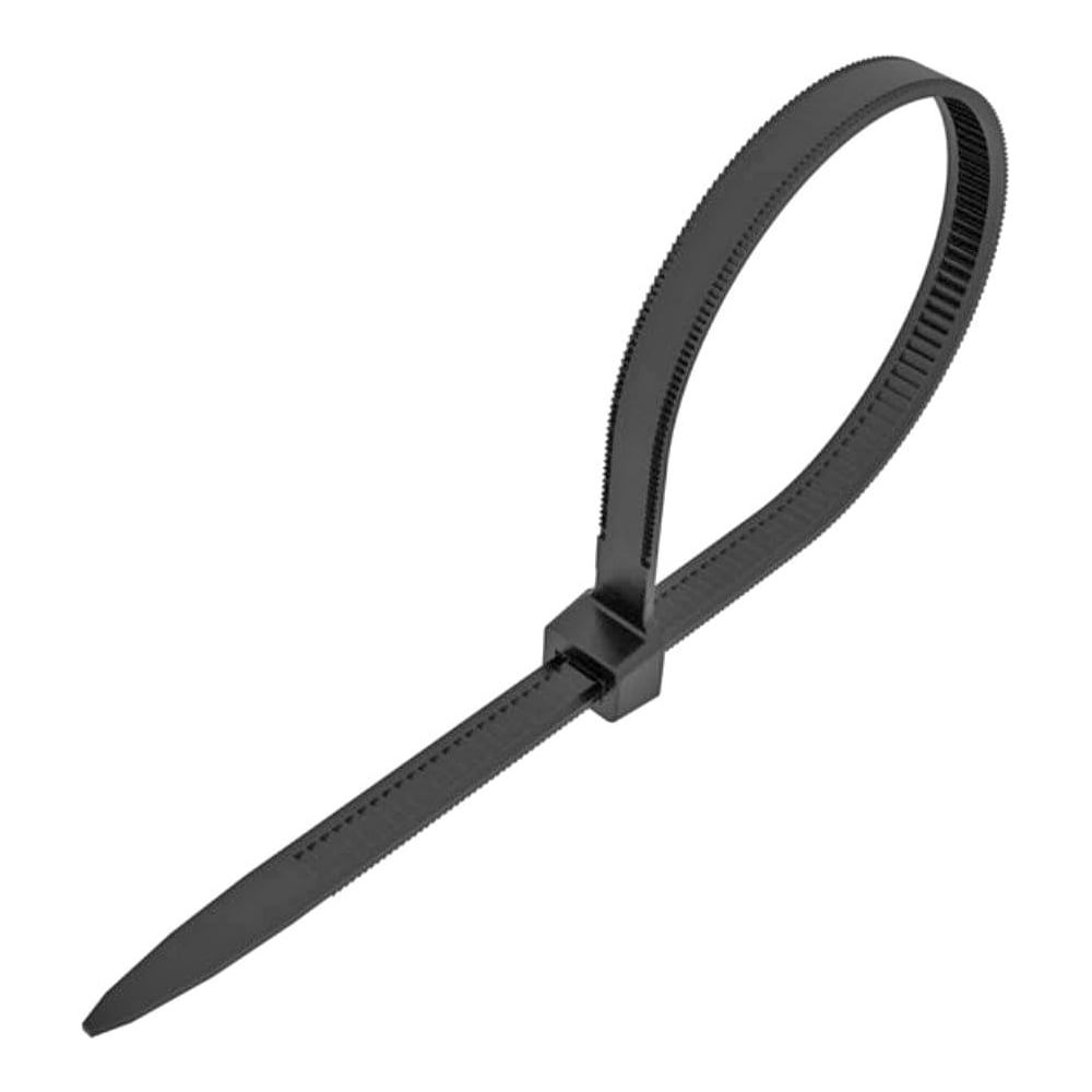 Изображение товара Нейлоновая хомут-стяжка MAXXTER 2.5х150 черный, 100шт LTS25X150-BLACK