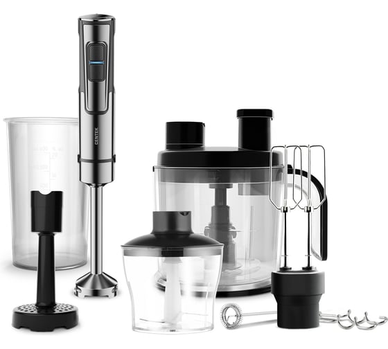 Изображение товара Блендер Centek 1500Вт, шинковка 1.5л (нарезка КУБИКОВ 9х9мм), чоппер 650 венчик, стакан CT-1318