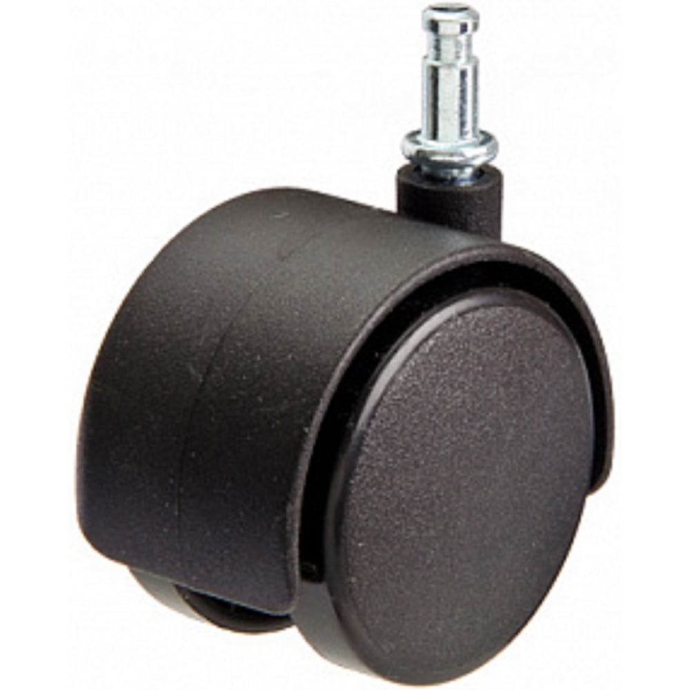 Изображение товара Колесо мебельное поворотное Zitar пластик, черный, штифт М11, D50, б/т (4шт) - пакет 155986