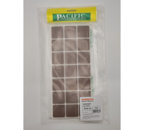 Изображение товара Самоклеящиеся подкладки под мебель Крепстор 30х30 2 упаковки 4665317043674