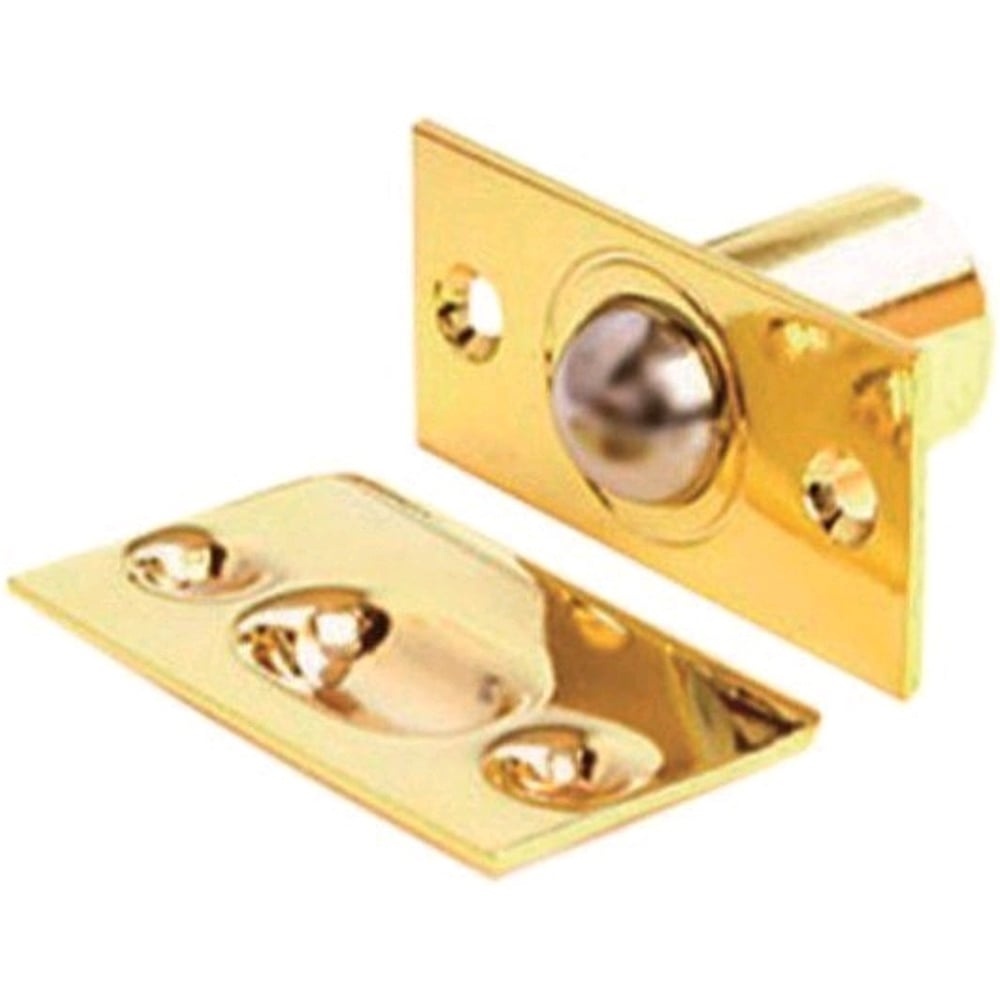 Изображение товара Защелка шариковая без ручек Крепстор золото 2 шт мебельная защелка