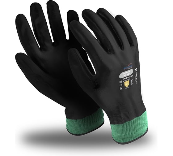 Изображение товара Перчатки Manipula Specialist ДАЙМОНД (MG-424), Armorcut Technology, нитрил полный, оверлок, размер 8, пара Пер 778/8