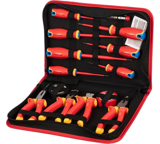 Изображение товара Набор диэлектрических инструментов TOPFORT 14 предметов (VDE 583114) 2100572