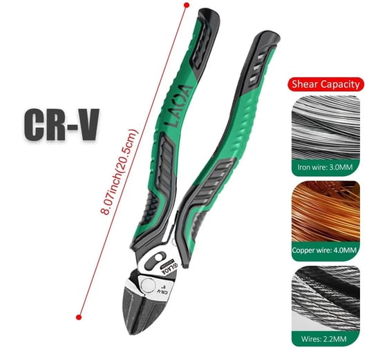 Изображение товара Бокорезы особой мощности с двойным шарниром LAOA LA323309