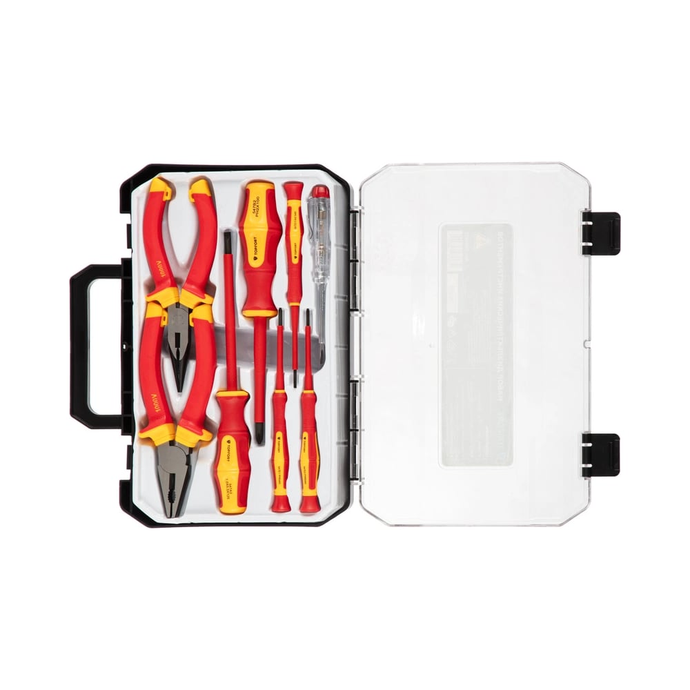 Изображение товара Набор диэлектрических инструментов TOPFORT 8 предметов VDE профессиональный