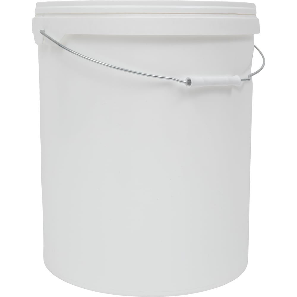 Изображение товара Ведро Gigant 20 л круглый белый с крышкой и ручкой G-40460