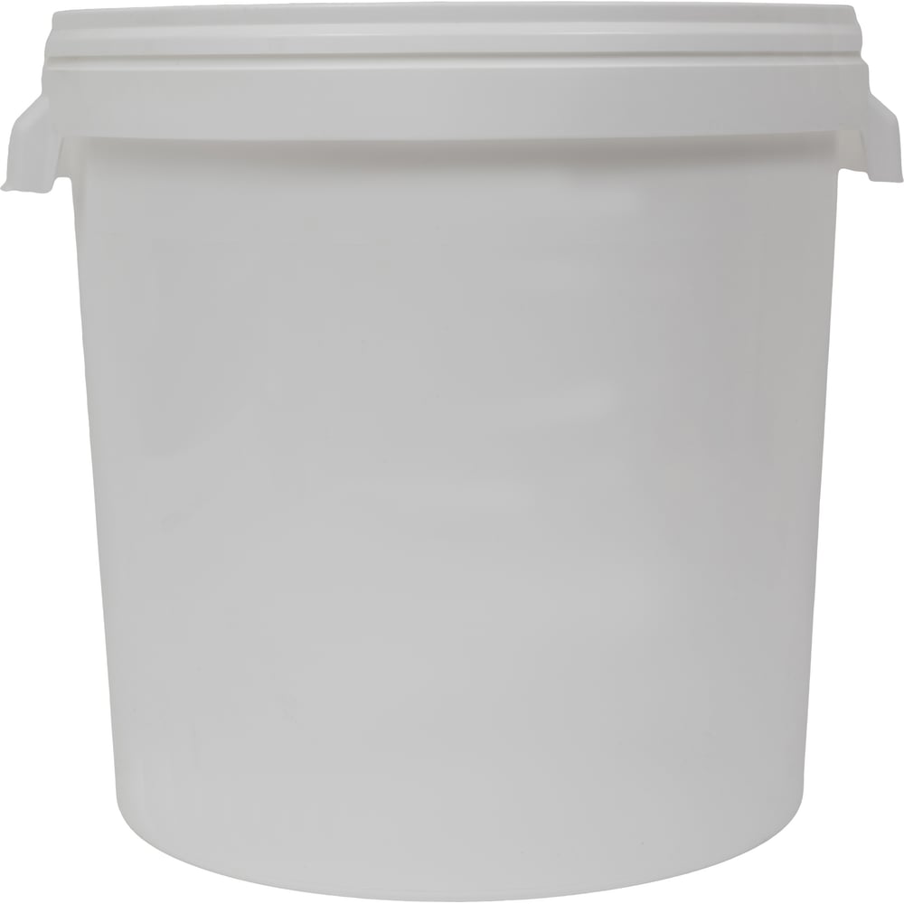 Изображение товара Ведро-бак Gigant 30л с крышкой белое круглая хозяйственное бутылко