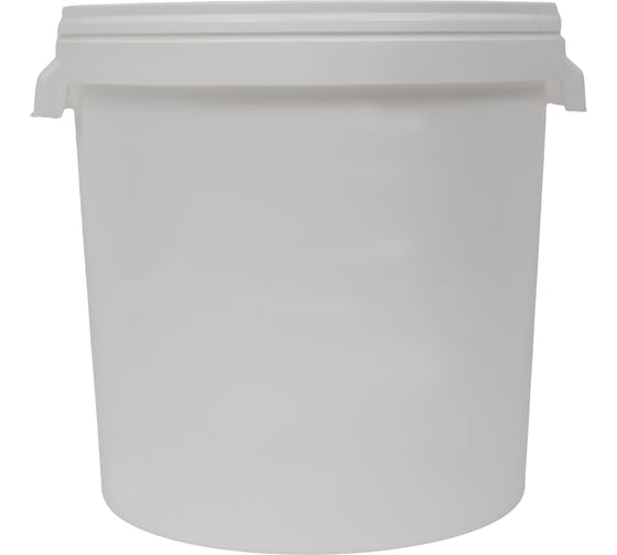 Изображение товара Ведро-бак Gigant п/п белый 30л круглый с крышкой G-40461