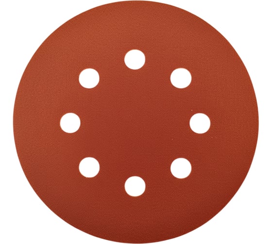 Изображение товара Шлифовальный диск (круг) PREDA Р320 d-125 мм 8 отверстий, 5 шт SDP320-8OTV-5