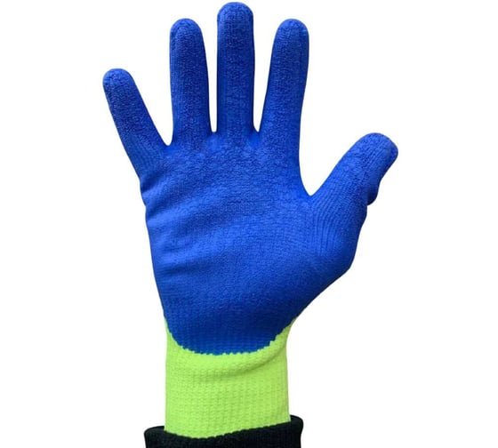 Изображение товара Перчатки рабочие Master-Pro® утеплённые НОРД (ШОВА), акриловые с начёсом и рельефным латексным покрытием, размер 9 (L), 20 пар LX11002W-9-20