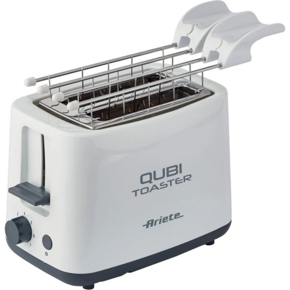 Изображение товара Современный белый тостер Ariete 0157 WHBL с функциями подогрева и решеткой