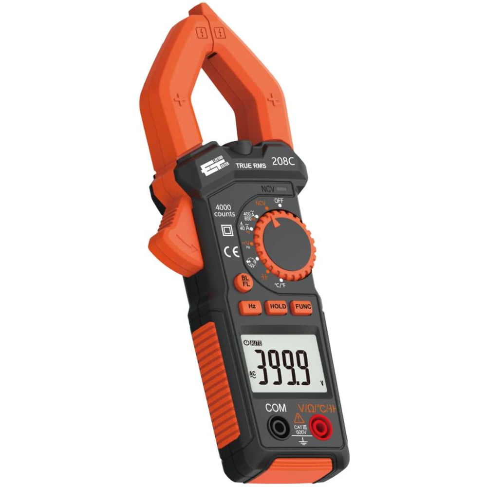 Изображение товара Многофункциональные цифровые клещи Electrotester 208C для измерений до 600V и 600A