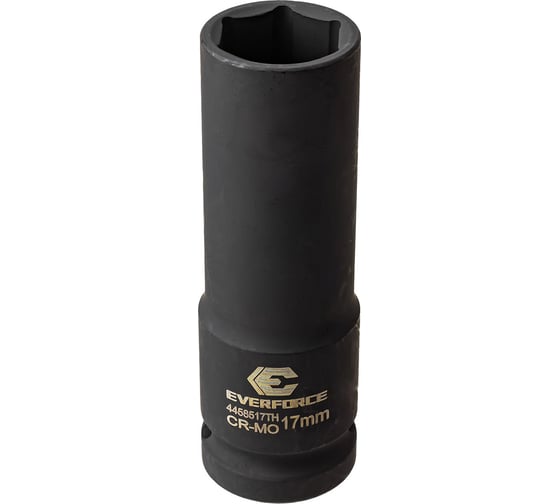 Изображение товара Головка ударная глубокая тонкостенная EVERFORCE 17мм, 1/2 (6гр.) EF-4458517TH(63324)