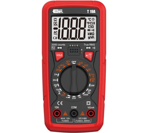 Изображение товара Мультиметр цифровой Electrotester T19A