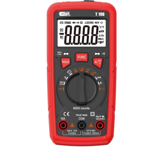 Изображение товара Мультиметр цифровой Electrotester T19D