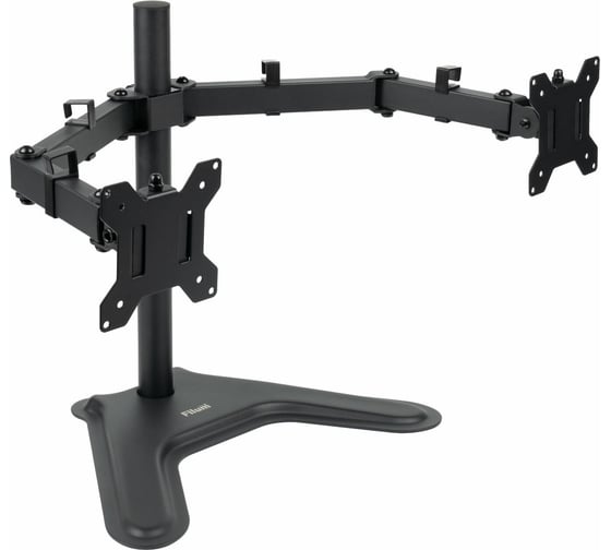 Изображение товара Кронштейн для монитора Filum черный, подставка на стол, два монитора, VESA: 75/100, 10-30 дюйма, до 8 кг FL-DMT002DB